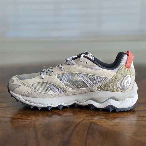 Mizuno Wave Mujin TL Nomad Pack Trail Shoes Silver Cloud Sand Cedar Men's 8.5 - Picture 10 of 16